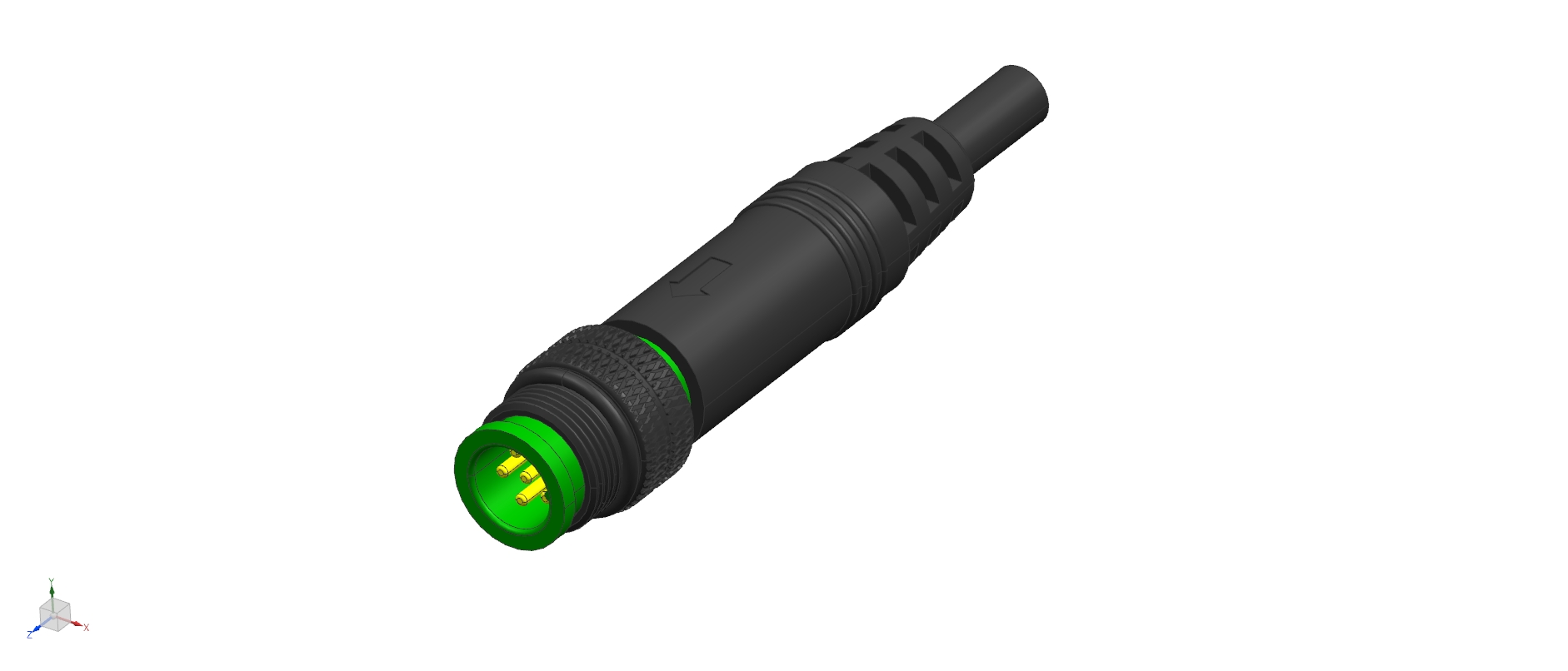 Signal Buy signal cable, Signal line, 6 pin waterproof connector